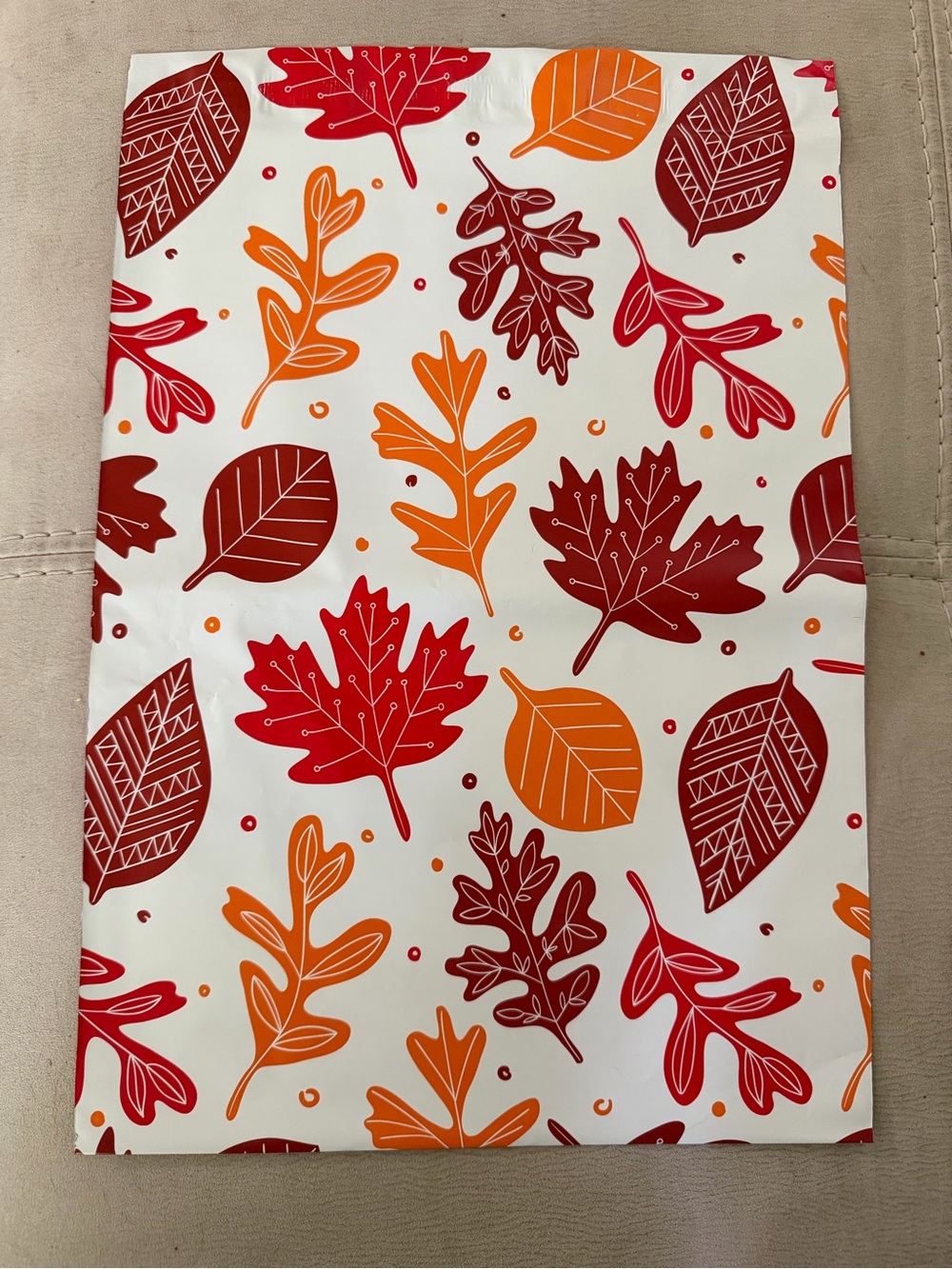Polymailers Autumn Leaf Decorative 10x13. 20 pack